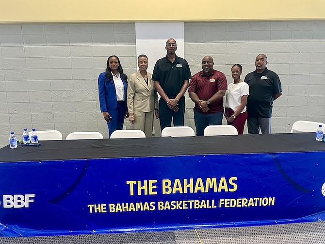 THE Bahamas Basketball Federation (officials shown above) has officially announced the national team head coaches for the junior men and women’s and senior women’s team to serve for the next three years.
