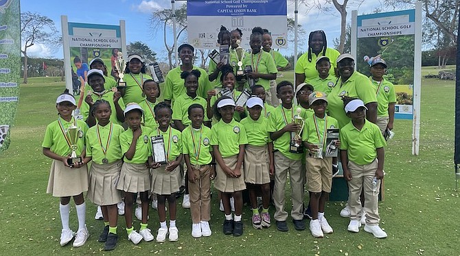 SWEEPING FASHION: The Eva Hilton Shockers swept the four divisions of the public school segment of the 2024 Interschool Golf Championships for the fourth consecutive year.