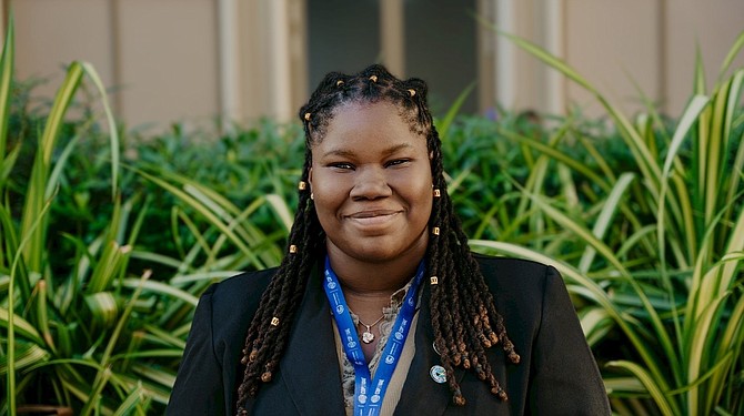 Ashawnté Russell, Climate Resilience and Justice Advocate, UB biology with minor in chemistry major.