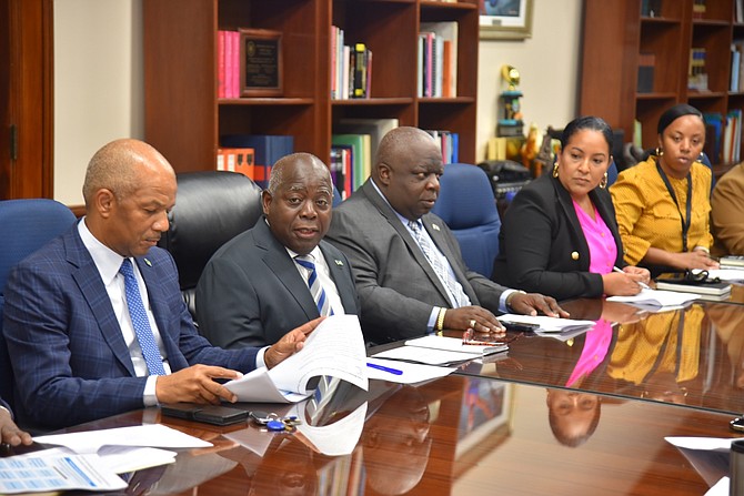 Prime Minister Philip Davis met with key government agencies to get an update on disaster preparedness efforts across The Bahamas.
