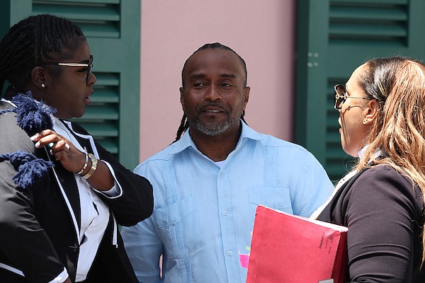 North Abaco MP Kirk Cornish leaving court on April 29, 2024. Photo: Dante Carrer