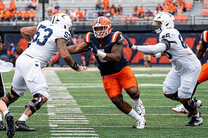 DREAM COME TRUE: Crooked Island native Denzel Daxon has been signed by the Dallas Cowboys in the NFL. (Photo: Illinois Fighting Illini)