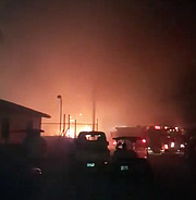 Footage from the scene of the fire in Bimini