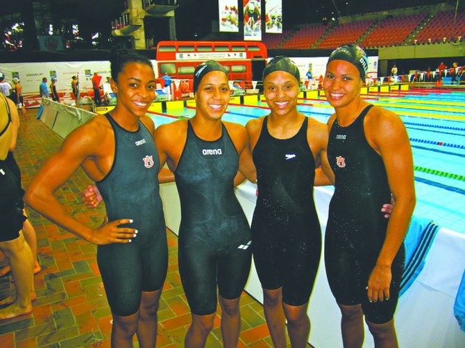 FANTASTIC FOUR: Arianna Vanderpool-Wallace, Alicia Lightbourne, Ariel Weech and Alana Dillette.