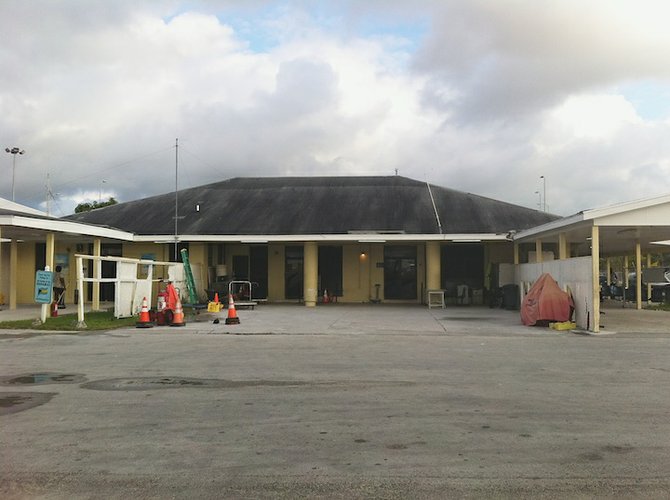 The old Marsh Harbour airport. Residents are calling for the opening of the new airport to be accelerated.