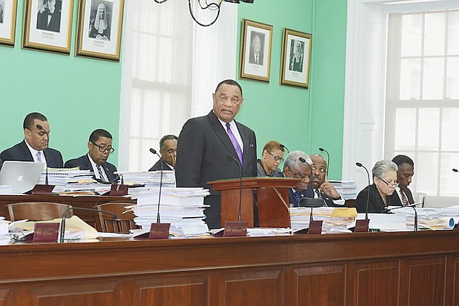 Prime Minister Perry Christie in the House of Assembly.
