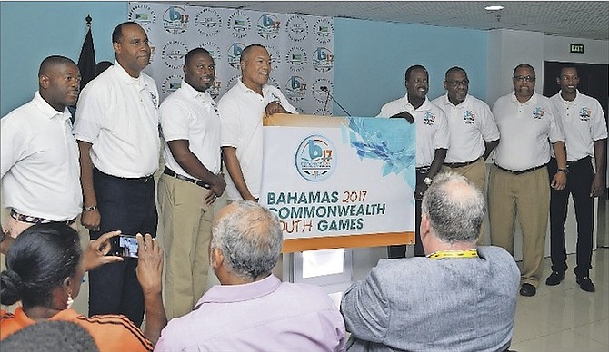 THE Local Organising Committee of the Commonwealth Games Association, along with the Ministry of Youth, Sports and Culture and the Ministry of Education, Science and Technology last week held a press conference to update the plans for the biggest multi-sporting event to be hosted in the Bahamas.                                                                                       Photo by Kevin Major Sr
