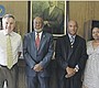 HAITIAN Ambassador Jean Victor Geneus (second left) paid …