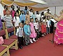 Youngsters singing at the Fox Hill Day service …