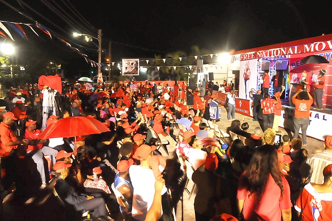 The FNM ratification event last night. Photo: Yontalay Bowe