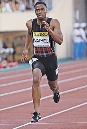 Olympian Michael Mathieu victorious in 100m | The Tribune