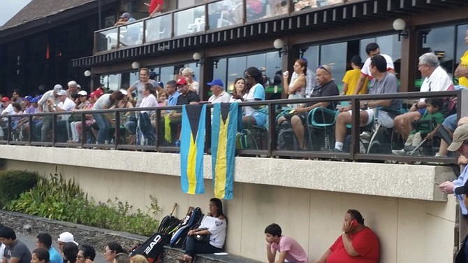 Support for the Bahamas at the Davis Cup. Photo: Perry Newton