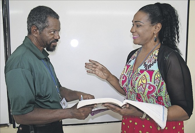 Errol and Patricia Haughton, who are studying at BTVI. Photo: Shantique Longley