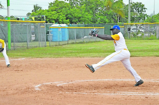 Alcott Forbes pitching. 