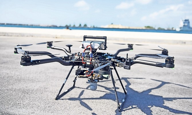 One of the drones provided by Swift Tactical Systems. Photo: Shawn Hanna/Tribune Staff