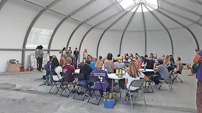 OVER the next two years, All Hands and Hearts will see as many as 6,000 volunteers pass through their base of operations in Abaco.
Photo courtesy of All Hands and Hearts for Barefoot Marketing