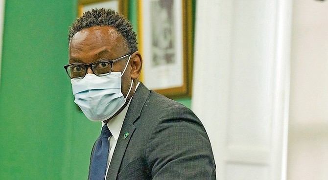 FORT Charlotte MP Mark Humes speaking in the House of Assembly yesterday. 
Photo: Donovan McIntosh/Tribune Staff