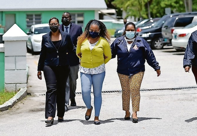 PRECIOUS Moxey Miller outside court yesterday. Photo: Donovan McIntosh/Tribune Staff