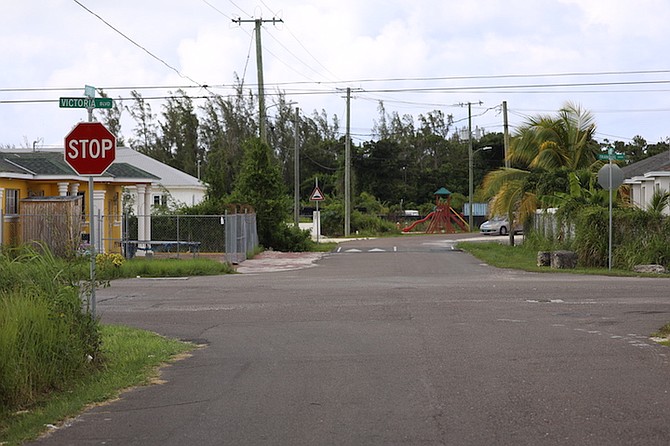 THE SCENE of the shooting at the intersection of Victoria Blvd and Meadows Drive. Photo: Racardo Thomas
