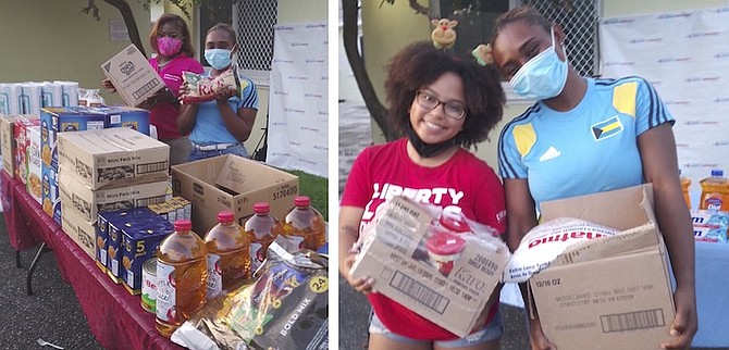 LEFT: Charlene Gibson and Sydney Clarke.
RIGHT: Arianna Wells and Sydney Clarke.