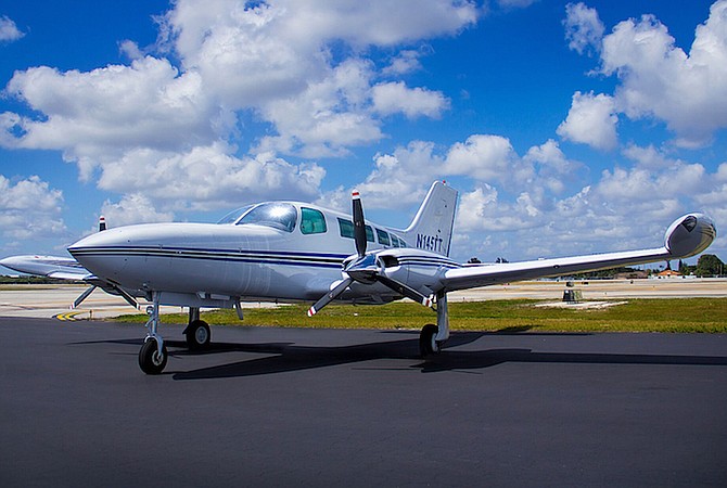 The Cessna 402 aircraft.