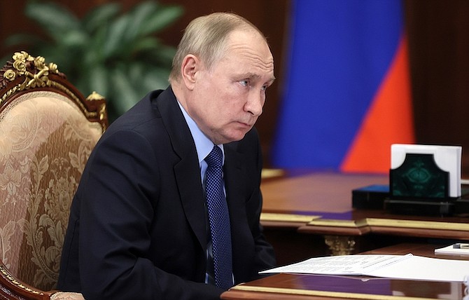 Russian President Vladimir Putin. (Mikhail Metzel, Sputnik, Kremlin Pool Photo via AP)