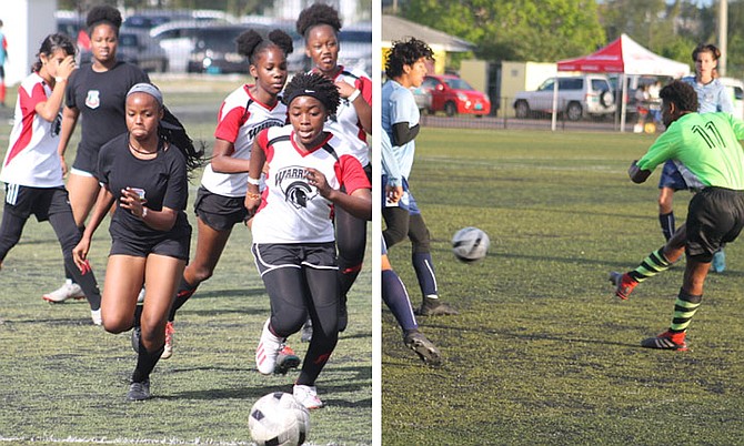 SOCCER enthusiasts take part in the Bahamas Football Association’s Youth Cup Soccer Tournament. Photos: Carl Lynch