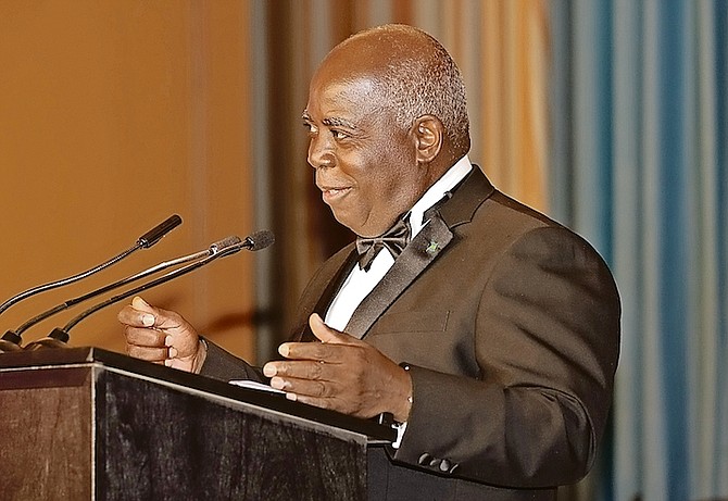 PRIME Minister Philip “Brave” Davis at the Governor General’s reception for the Duke and Duchess of Cambridge on Friday. 
Photo: Racardo Thomas/Tribune Staff