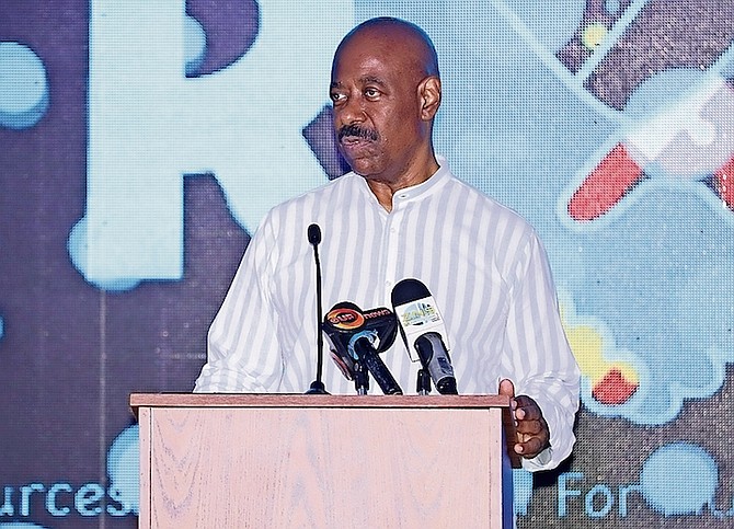 SOCIAL Services Minister Obie Wilchcombe on Saturday.
Photo: Racardo Thomas/Tribune Staff