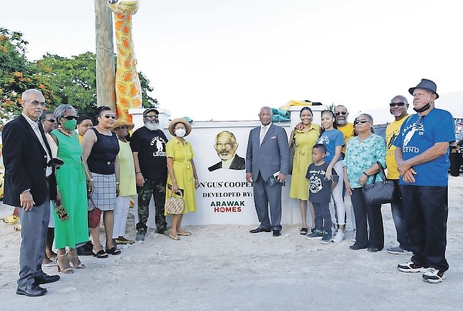 THE OPENING of Winston Gus Cooper Manor yesterday. Photo: Austin Fernander