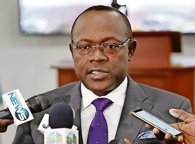 MINISTER of Tourism, Aviation and Investment Chester Cooper yesterday called Dr Hubert Minnis' comments on missing money from Bahamasair “irresponsible”.
Photo: Austin Fernander