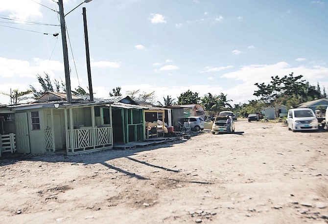 THE SHANTY town off Joe Farrington Road yesterday. Photo: Moise Amisial