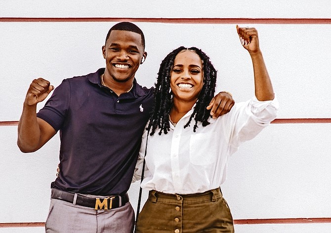 Azano and Fredia Major (Azario’s siblings) celebrate the ruling in the coroner’s inquest in the police involved shooting of their brother in December 2021, which a jury concluded was a homicide by manslaughter.  Photo: Moise Amisial