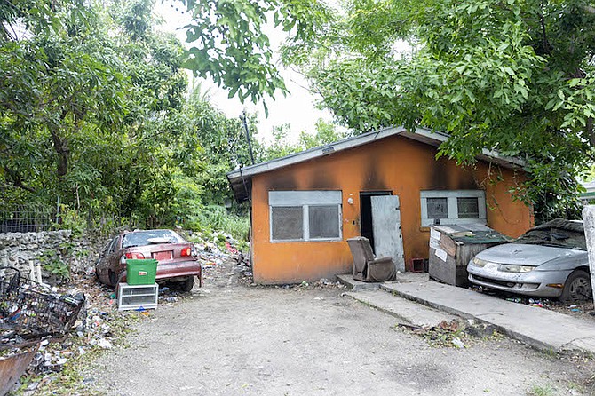 The home of the 65-year-old man who was beaten to death on Saturday. Neighbours say ‘Mikey’ Pratt was a peaceful man who appeared to struggle with drug and alcohol addiction.
Photo: Austin Fernander