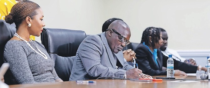 THE SIGNING of the agreement between the Bahamas Public Services Union and the Antiquities, Monuments and Museum Corporation yesterday. Photo: Moise Amisial