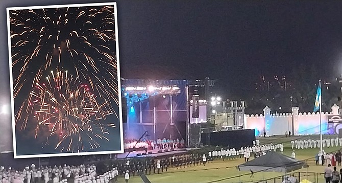 The scene at Clifford Park during the Independence celebrations.