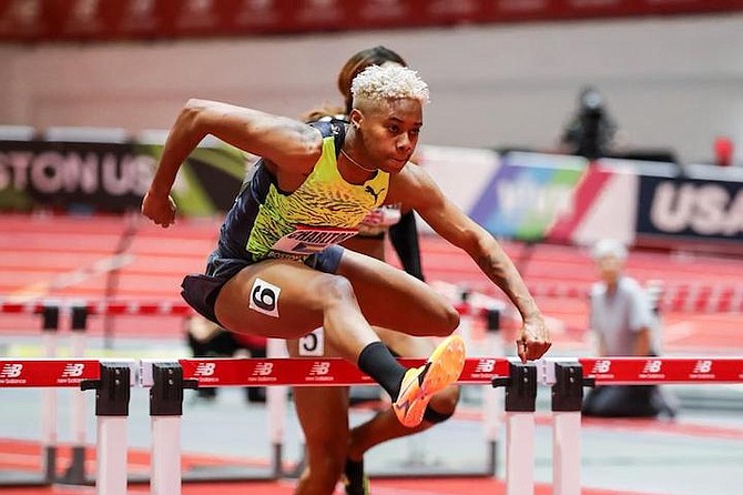 Devynne Charlton, shown here in action, is preparing to represent The Bahamas in the women’s 100 metre hurdles at her fourth World Championships in Budapest, Hungary, August 19-27.
Photo: Kevin Morris/kevmofoto