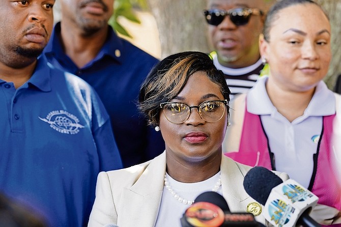 JOBETH COLEBY-DAVIS, the new Minister of Energy, led a tour of the BPL plant.
Photos: Moise Amisial