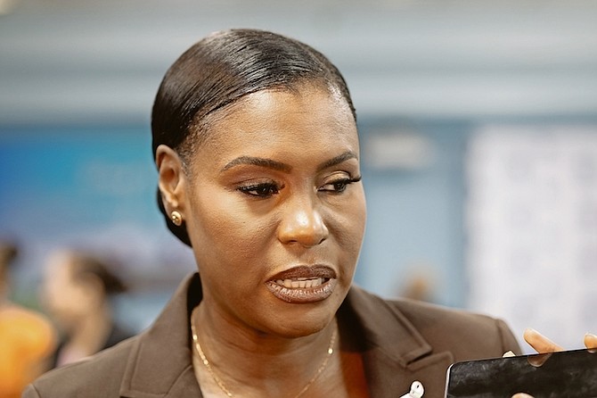 PUBLIC SERVICE MINISTER PIA GLOVER-ROLLE.