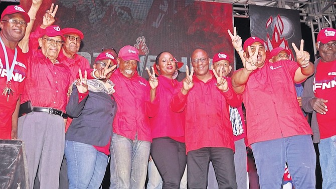 SCENES from the FNM rally in Eight Mile Rock last night.
Photos: Vandyke Hepburn