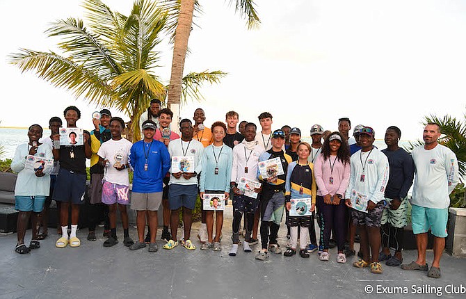 Exuma Sailing Club hosted the 2023 Bahamas Junior Sunfish Nationals in beautiful Elizabeth Harbour, George Town, Exuma, for the first time and the event welcomed 10 sailors of the Bahamas National Sailing School from Nassau and 14 of its own local sailors from Exuma.