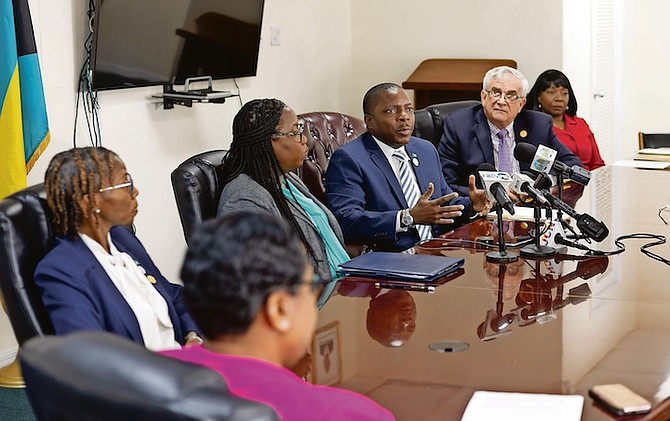 THE MINISTRY of Agriculture and Marine resources provided over $64,000 in assistance to vendors who lost their stalls in a recent fire at Potter’s Cay Dock. Photo: Moise Amisial