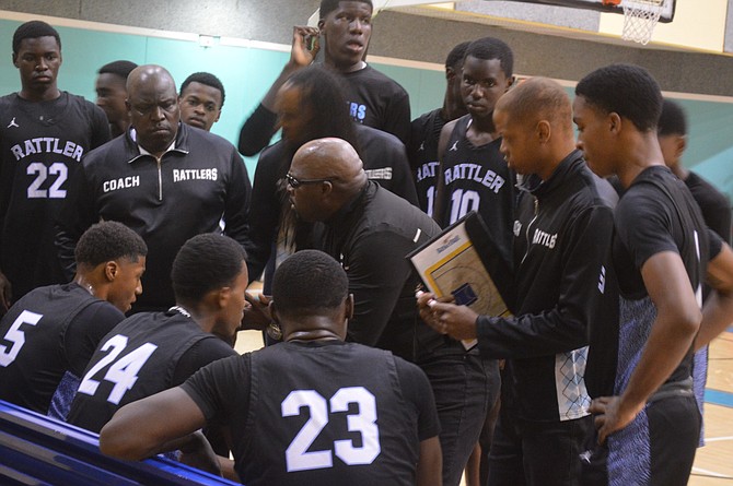 FINISHING STRONG: The CI Gibson Rattlers, senior boys defending champions, wrapped up the 2024 Government Secondary Schools Sports Association (GSSSA) basketball regular season with an undefeated record and as the pennant winners.
