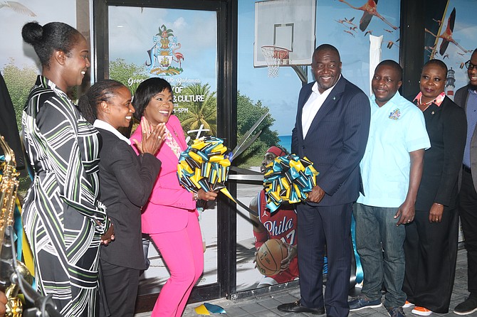 The opening of the new Ministry of Youth, Sports and Culture space in Freeport. Photo: Vandyke Hepburn