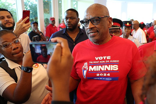 Killarney MP and Former Prime Minister Dr Hubert Minnis during the 2024 FNM Convention held at Baha Mar on June 1, 2024. Photo: Dante Carrer/Tribune Staff