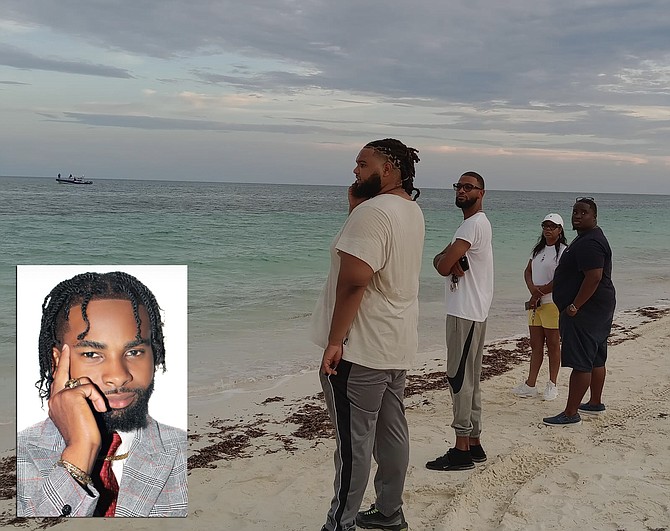 Dishon Russell, inset, whose body was found after a search after a jet ski incident.