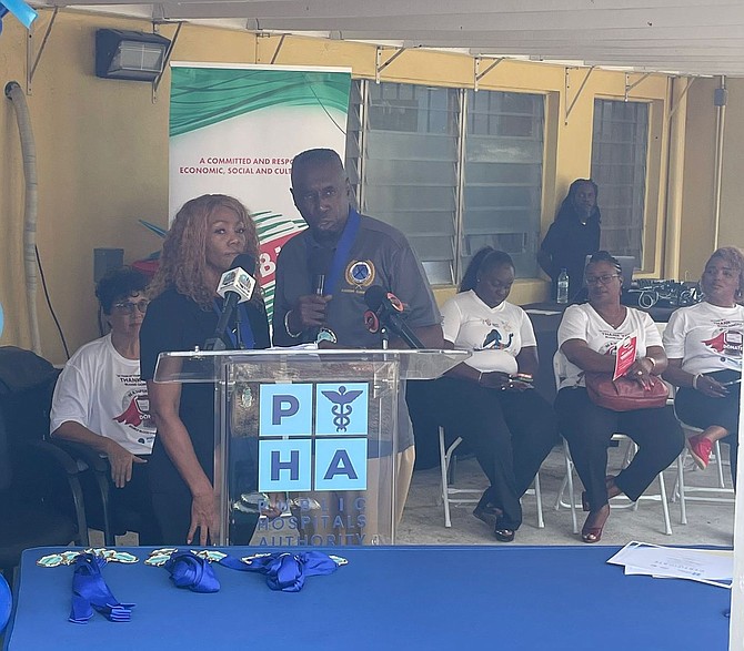 Assistant Commissioner of Police Warren Johnson and his wife were among those honored as the Public Hospitals Authority celebrated World Blood Donor Day 2024.