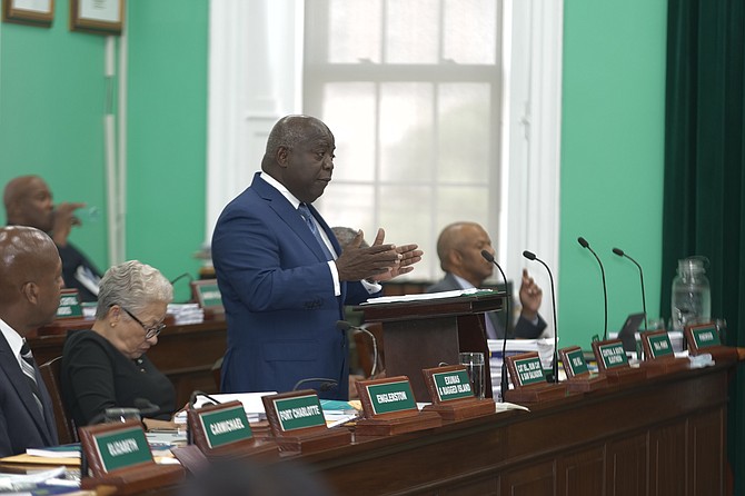 Prime Minister Philip Davisin the House of Assembly on June 17, 2024. Photo: Nikia Charlton