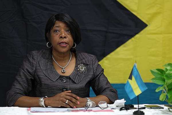 Bahamas National Statistical Institute Acting Managing Director Nerissa Gibson speaks during a press conference to discuss the preliminary results of the labour force survey for quarter four of 2023 on June 21, 2024. Photo: Dante Carrer/Tribune Staff