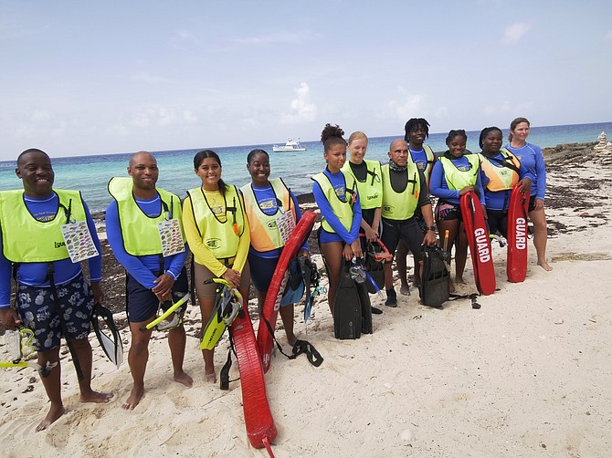 Aashna Stuart, FOCUS intern; Avinel Newball-Smith, FOCUS Quality Assurance and Curriculum Coordinator; Naydalle Rolle, FOCUS teacher